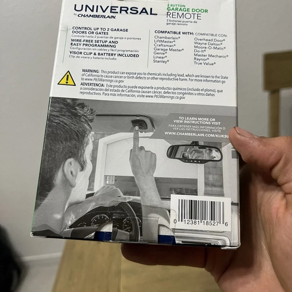 Universal by Chamberlain 2-Button Garage Door Remote KLIK3U-BK2